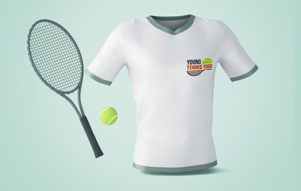 young-tennis diseño logotipo
