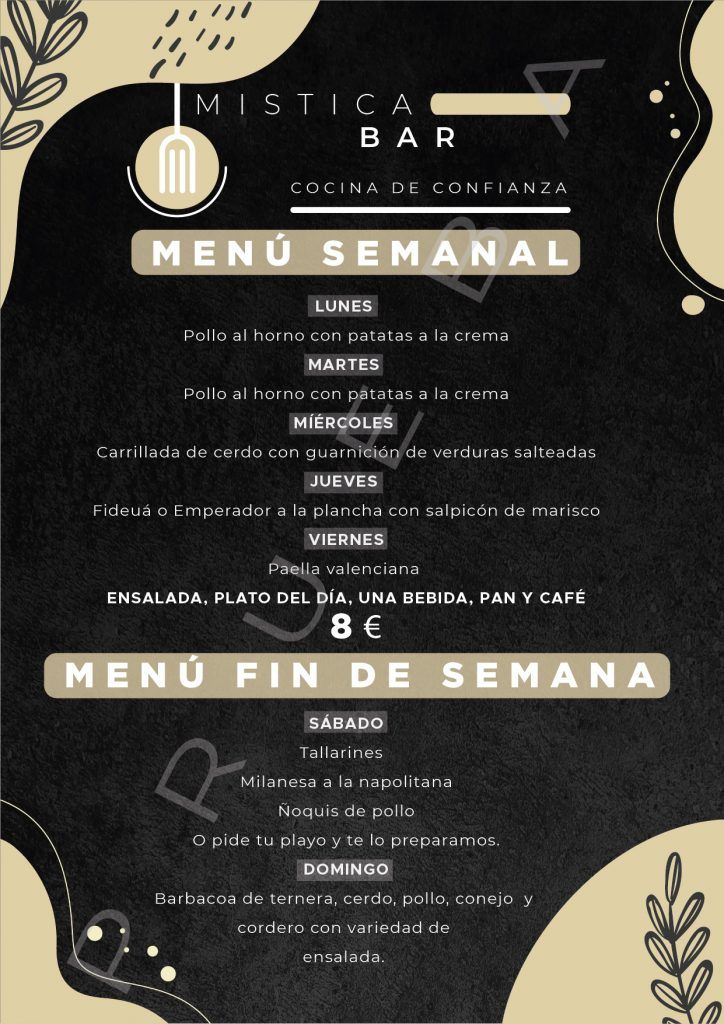 mística diseño logotipo carta